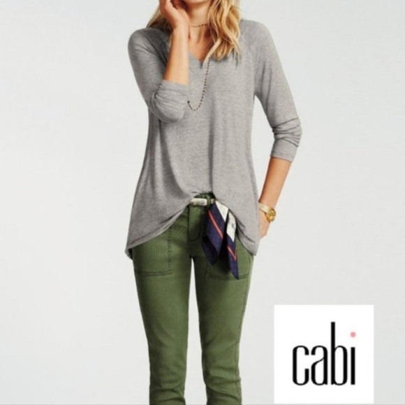 Cabi | Offhand Tunic Top Style 5325 Heather Gray V Neck Long Sleeve Medium - Picture 1 of 7